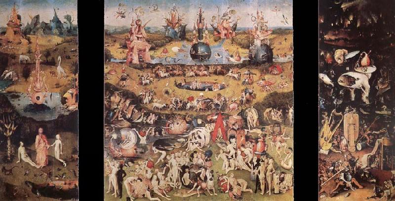 BOSCH, Hieronymus The garden of the desires, trip sign, oil painting picture